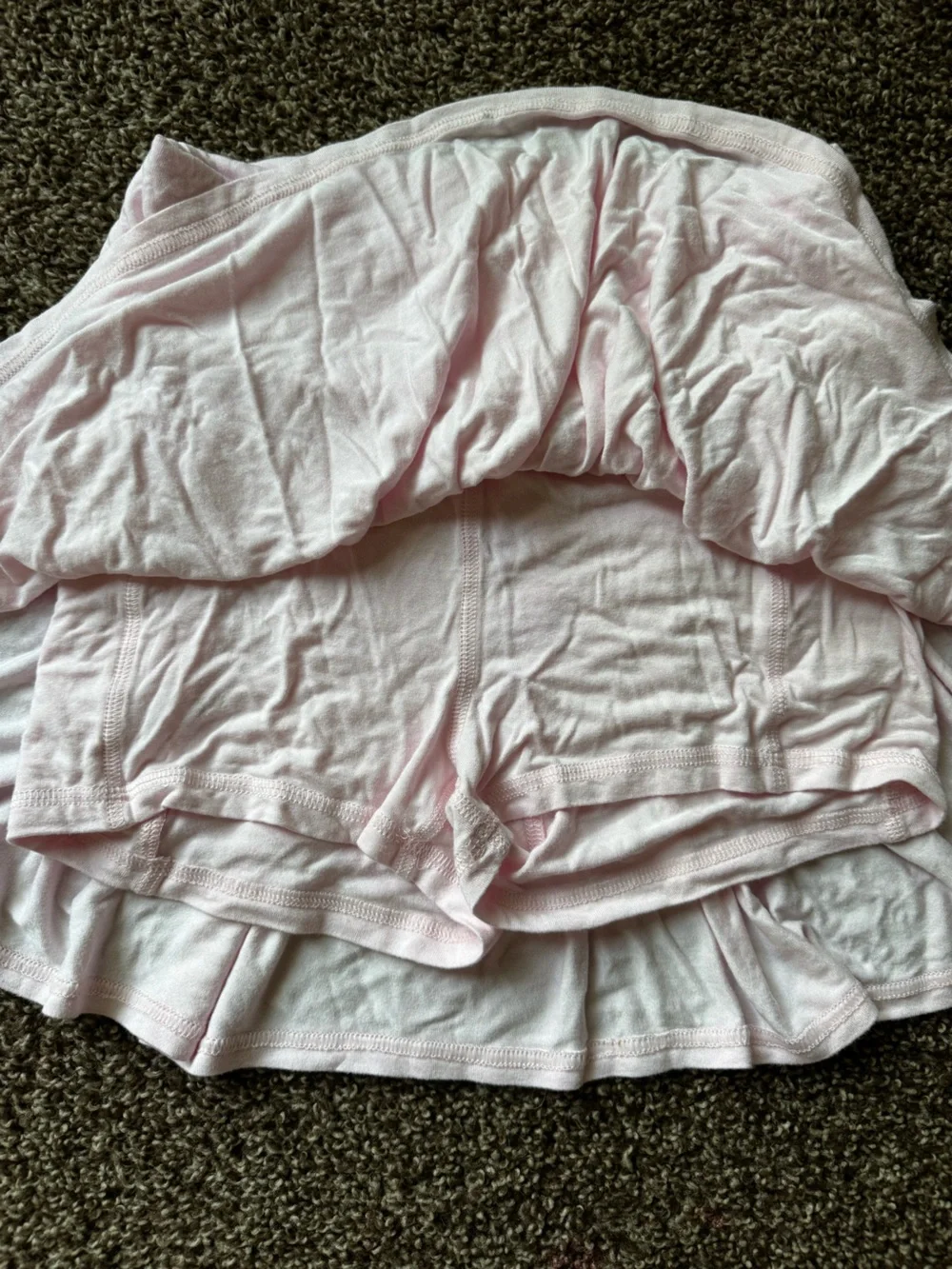 Ultra Flirt Baby Pink Fold-Over Waist Skater Skort Size Small